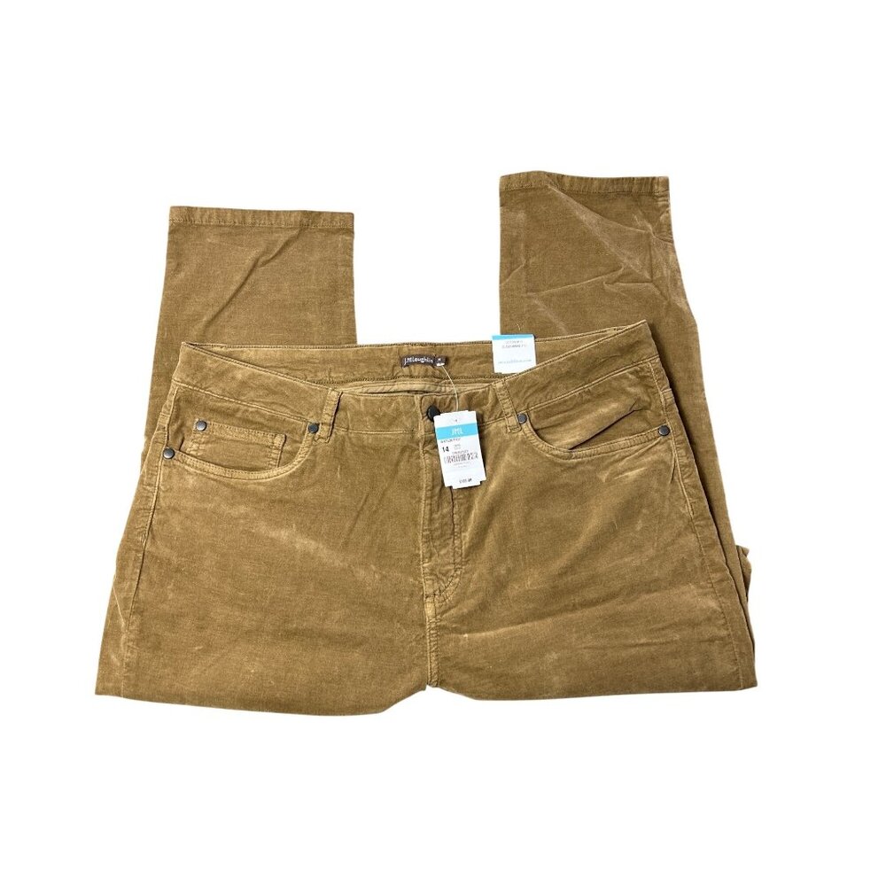 J.McLaughlin Watson Pant  Sz 14 New Timeless Preppy NWT Stretch Slim Fit Camel